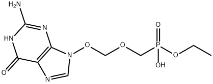 9-(((ethoxyhydroxyphosphinyl)methoxy)methoxy)guanine