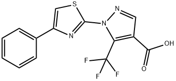 1-(4-苯基-2-噻唑基)-5-三氟甲基-1H-吡唑-4-甲酸