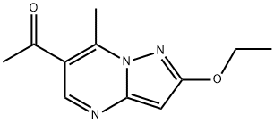 Ethanone,1-(2-ethoxy-7-methylpyrazolo[1,5-a]pyrimidin-6-yl)-(9CI)