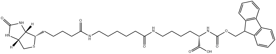 Fmoc-Lys(biotinyl-e-aminocaproyl)-OH