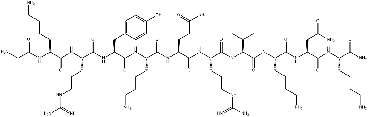 GLY-LYS-ARG-TYR-LYS-GLN-ARG-VAL-LYS-ASN-LYS-NH2