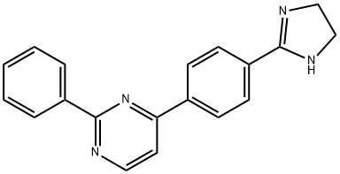 4-[4-(4,5-dihydro-1H-imidazol-2-yl)phenyl]-2-phenyl-pyrimidine