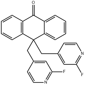 10,10-双[(2-氟-4-吡啶基)甲基]-9(10H)-蒽酮