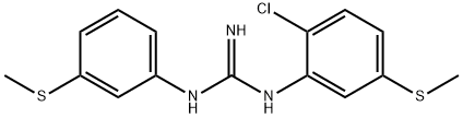 N-(2-Chloro-5-methylsulfanyl-phenyl)-N''-(3-methylsulfanyl-phenyl)-guanidine