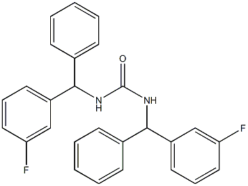 1,3-bis[(3-fluorophenyl)-phenyl-methyl]urea