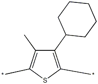 聚(3-环己基-4-甲基噻吩-2,5-二基)