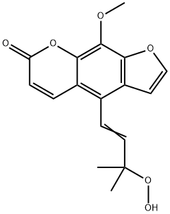 4-(3-hydroperoxy-3-methyl-1-butenyl)-9-methoxy-7H-furo(3,2-g)(1)benzopyran-7-one