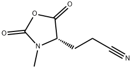 4-Oxazolidinepropanenitrile,3-methyl-2,5-dioxo-,(S)-(9CI)