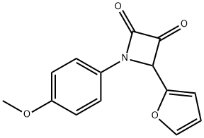 4-(2-FURANYL)-1-(4-METHOXYPHENYL)-2,3-AZETIDINEDIONE