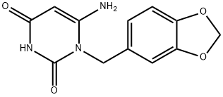 6-氨基-1-(1,3-苯并二唑-5-基甲基)嘧啶-2,4-二酮