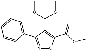 5-Isoxazolecarboxylicacid,4-(dimethoxymethyl)-3-phenyl-,methylester(9CI)