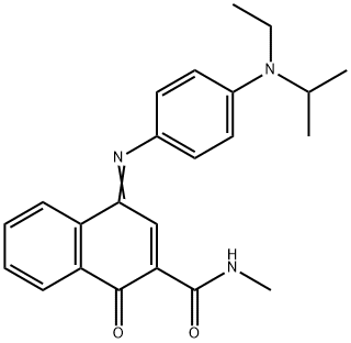 4-[[4-[ethyl(1-methylethyl)amino]phenyl]imino]-1,4-dihydro-N-methyl-1-oxo-2-Naphthalenecarboxamide