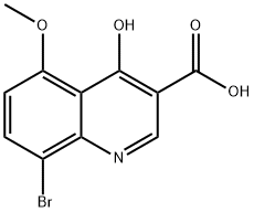 8-溴-4-羟基-5-甲氧基喹啉-3-羧酸
