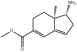 1H-Indene-5-carboxylicacid,1-amino-2,6,7,7a-tetrahydro-7a-methyl-,methylester,(1R-cis)-(9CI)