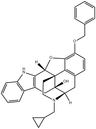 17-(CYCLOPROPYLMETHYL)-6,7-DEHYDRO-4,5-EPOXY-3-BENZYLOXY-14-HYDROXY-6,7,2',3'-INDOLOMORPHINAN