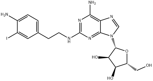 2-(2-(4-amino-3-iodophenyl)ethylamino)adenosine