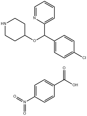 4-[(4-氯苯基)-2-吡啶基甲氧基]哌啶对硝基苯甲酸盐