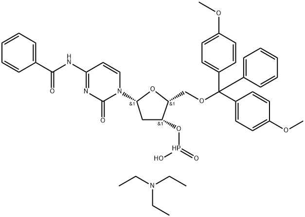 N4-苯甲酰基-2'-脱氧-5'-O-DMT-胞苷3'-膦酸三乙基铵盐