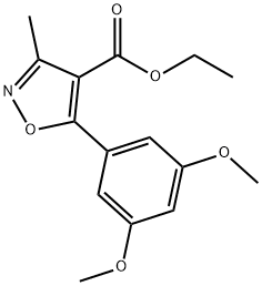 4-Isoxazolecarboxylicacid,5-(3,5-dimethoxyphenyl)-3-methyl-,ethylester(9CI)