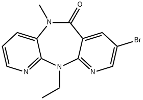 6H-Dipyrido[3,2-b:2',3'-e][1,4]diazepin-6-one,8-bromo-11-ethyl-5,11-dihydro-5-methyl-