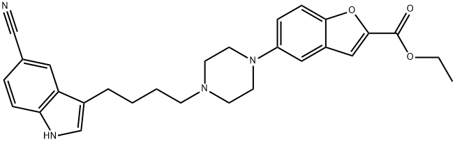 5-[4-[4-(5-氰基-1H-吲哚-3-基)丁基]-1-哌嗪基]-2-苯并呋喃羧酸乙酯