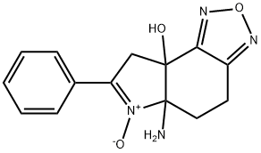 8aH-Pyrrolo[3,2-e]-2,1,3-benzoxadiazol-8a-ol,5a-amino-4,5,5a,8-tetrahydro-7-phenyl-,6-oxide(9CI)