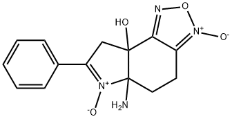 8aH-Pyrrolo[3,2-e]-2,1,3-benzoxadiazol-8a-ol,5a-amino-4,5,5a,8-tetrahydro-7-phenyl-,3,6-dioxide(9CI)