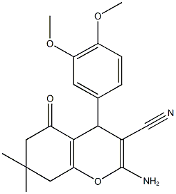 2-氨基-4-(3,4-二甲氧基苯基)-7,7-二甲基-5-氧代-5,6,7,8-四氢-4H-色烯-3-腈