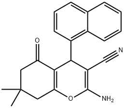 2-amino-7,7-dimethyl-4-(1-naphthyl)-5-oxo-5,6,7,8-tetrahydro-4H-chromene-3-carbonitrile