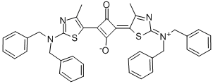 1-(2-Dibenzylamino-4-methyl-thiazol-5-yl)-3-(2,5-dihydro-2-dibenzylimmonium-4-methyl-thiazol-5-ylidene)-2-oxo-cyclobuten-4-olate