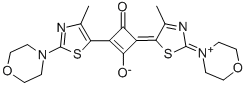 1-(4-Methyl-2-morpholino-thiazol-5-yl)-3-(2,5-dihydro-4-methyl-2-morpholin-1-ylidene-onium-thiazol-5-ylidene)-2-oxo-cyclobuten-4-olate