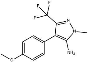 4-(4-Methoxyphenyl)-1-methyl-3-(trifluoromethyl)-1H-pyrazol-5-amine