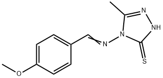 4-[(4-METHOXYPHENYL)METHYLIDENEAMINO]-5-METHYL-2H-1,2,4-TRIAZOLE-3(4H)-THIONE