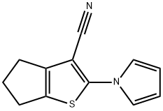 4H-Cyclopenta[b]thiophene-3-carbonitrile,5,6-dihydro-2-(1H-pyrrol-1-yl)-(9CI)