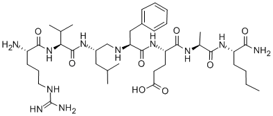 H-ARG-VAL-LEU-()-PHE-GLU-ALA-NLE-NH2