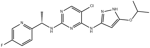 5-氯-N-[(1S)-1-(5-氟吡啶-2-基)乙基]-N||-||-(5-异丙氧基-1H-吡唑-3-基)嘧啶-2,4-二胺