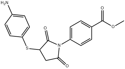 4-[3-[(4-氨基苯基)硫代]-2,5-二氧代-吡咯烷-1-基]苯甲酸甲酯