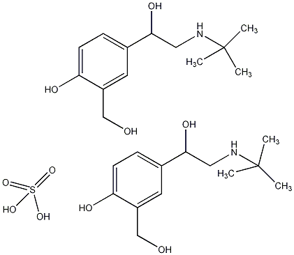 硫酸沙丁胺醇结构式图片